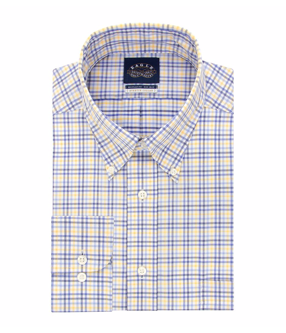 Eagle Men's Checked Dress Shirt
