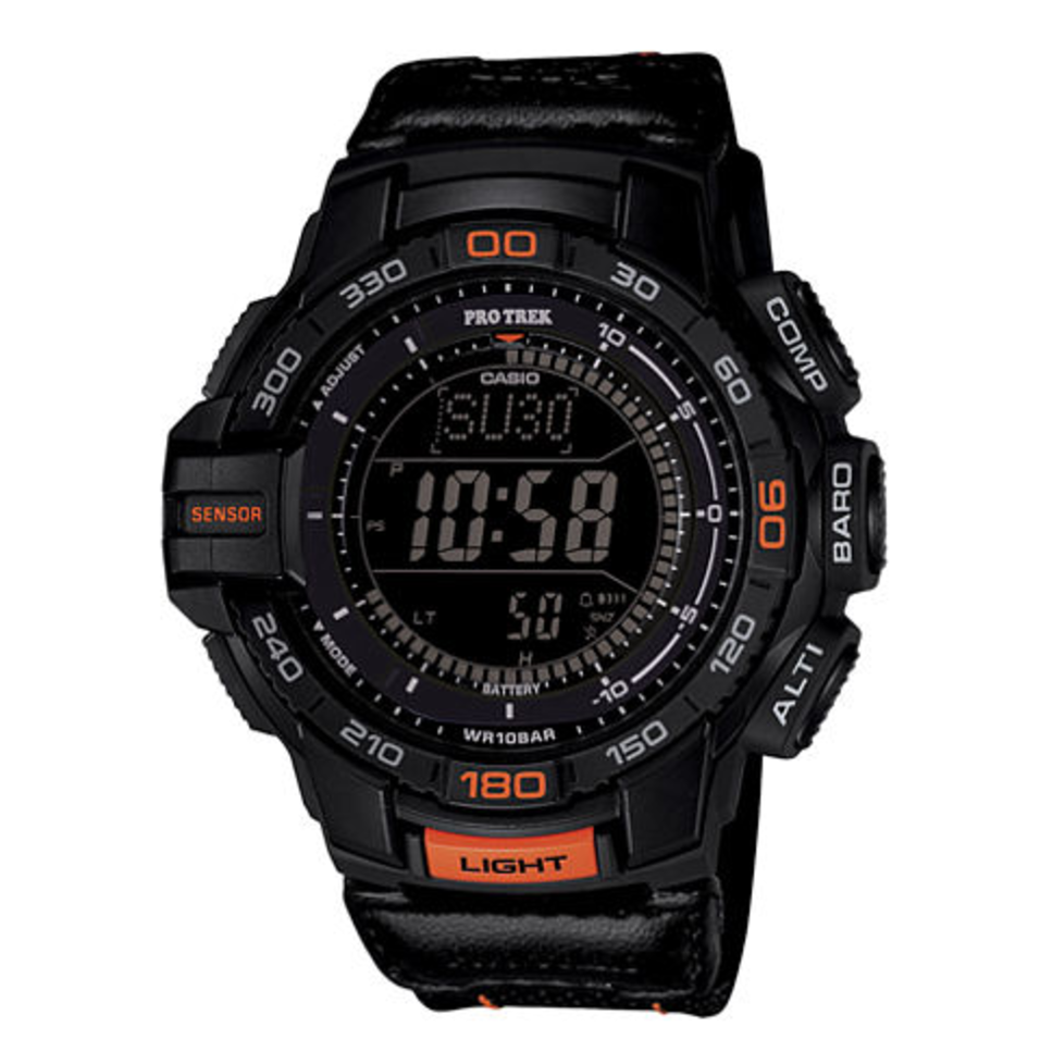 Casio® Pro Trek Tough Solar Triple Sensor Mens Aviator-Style Watch