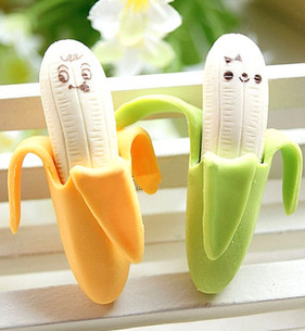 Banana Erasers