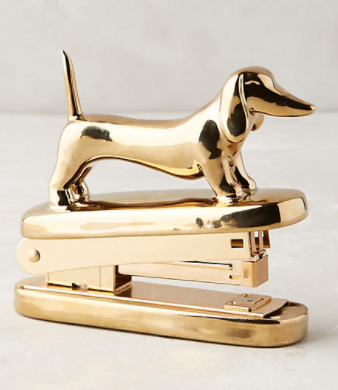 Dachshund Gold Stapler