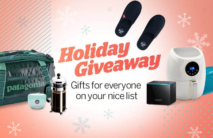 Facebook Live Giveaway: Gifts for Everyone on Your Nice List