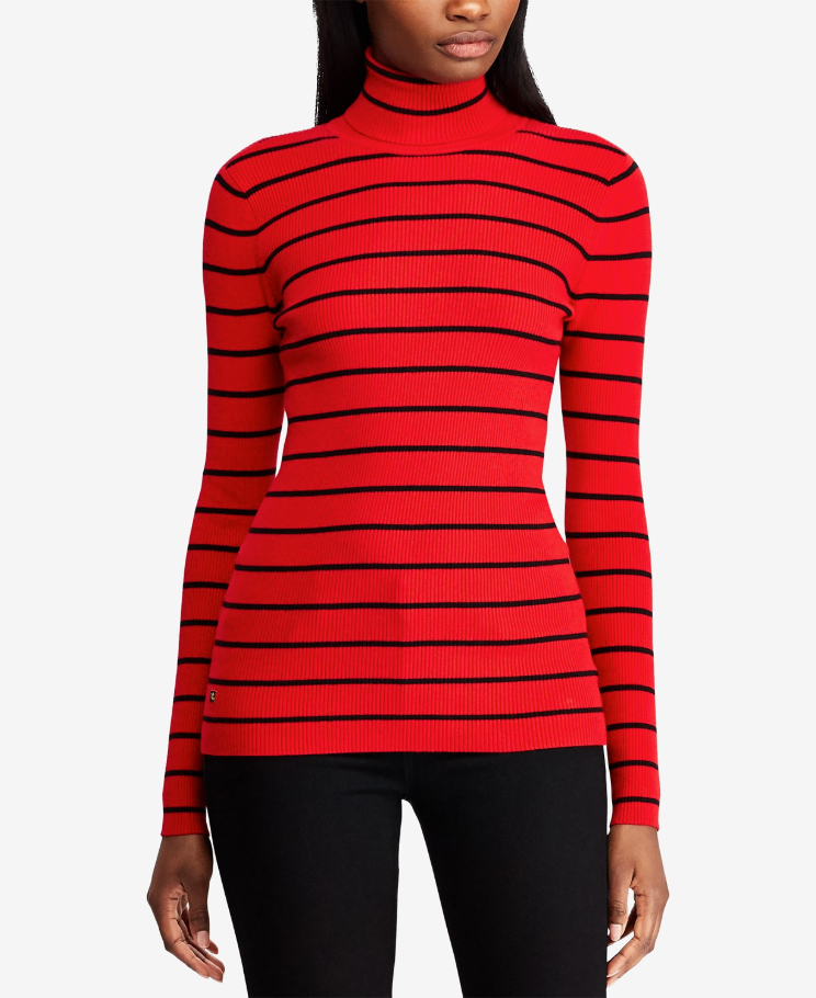Lauren Ralph Lauren Ribbed Turtleneck Sweater