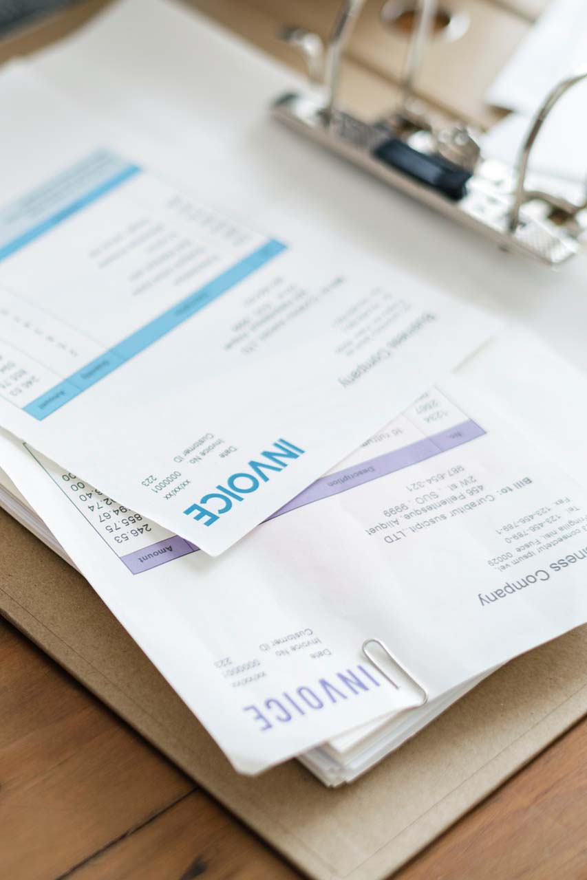 Invoice papers