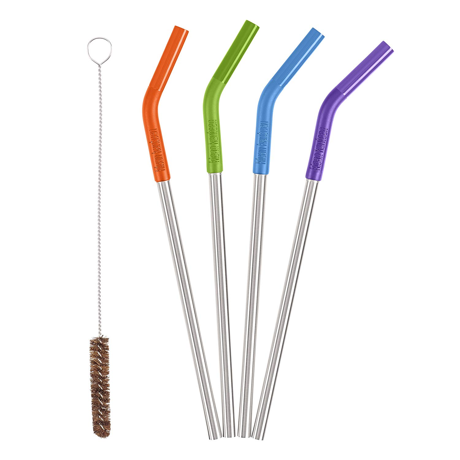 Roll over image to zoom in Klean Kanteen 5 Piece Stainless Steel Straw Set