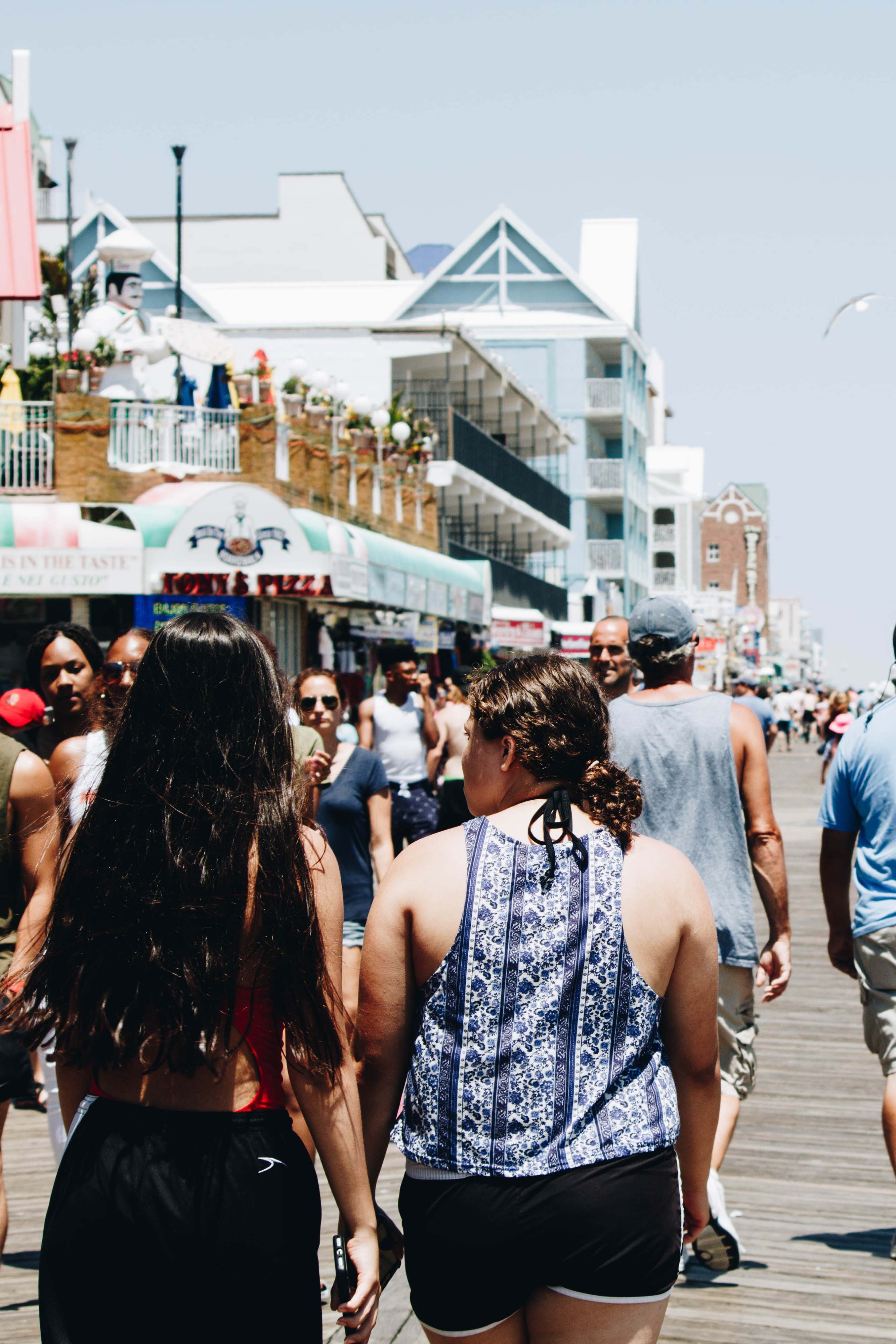 People walking