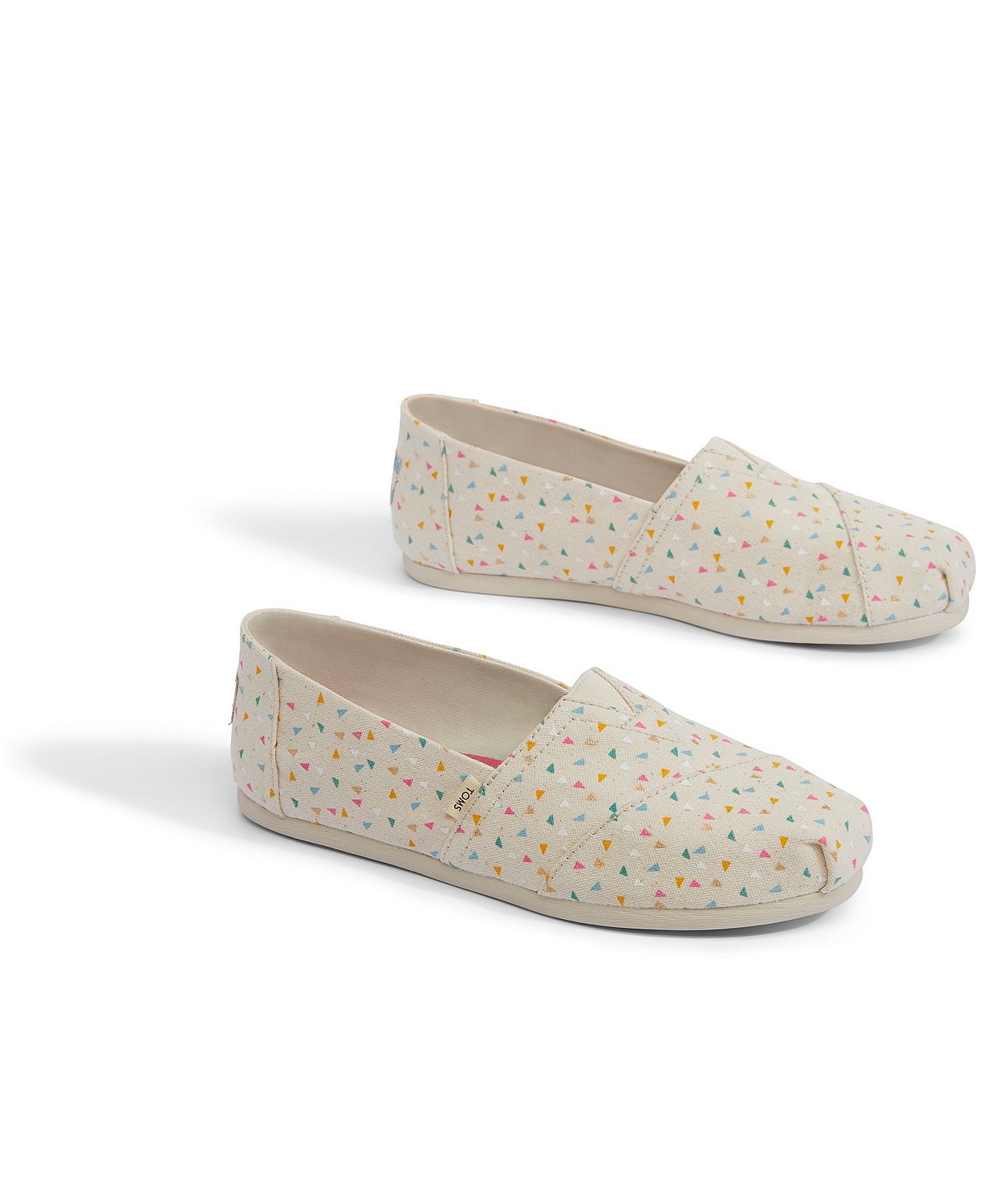 TOMS Alpargata Patterned Slip On Flats