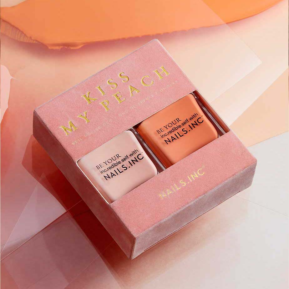 NAILS INC. Kiss My Peach Duo Nail Set