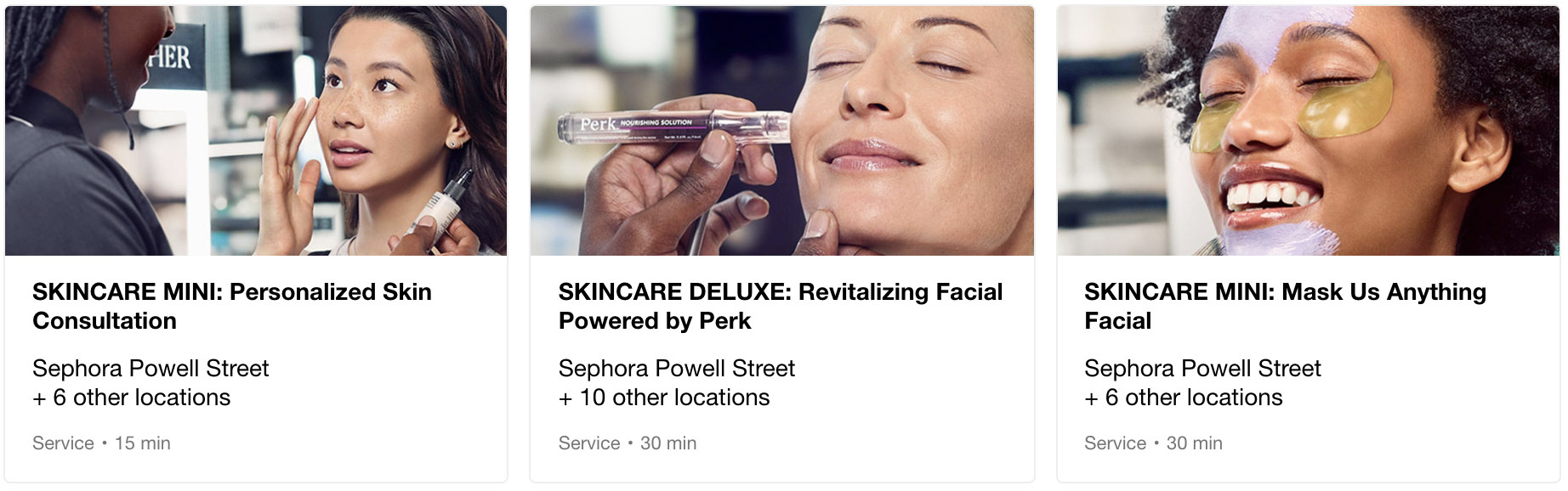 Sephora Mini Makeovers