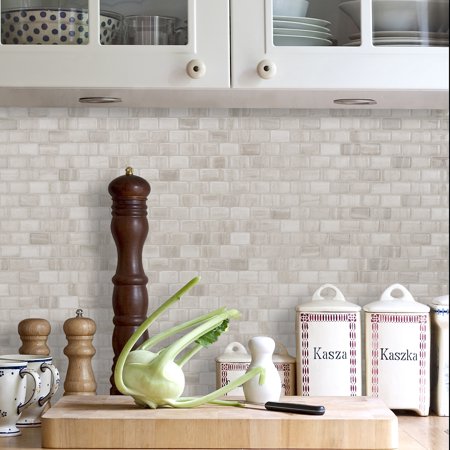 Peel and Stick Self-Adhesive Mosaic Backsplash Wall Tile