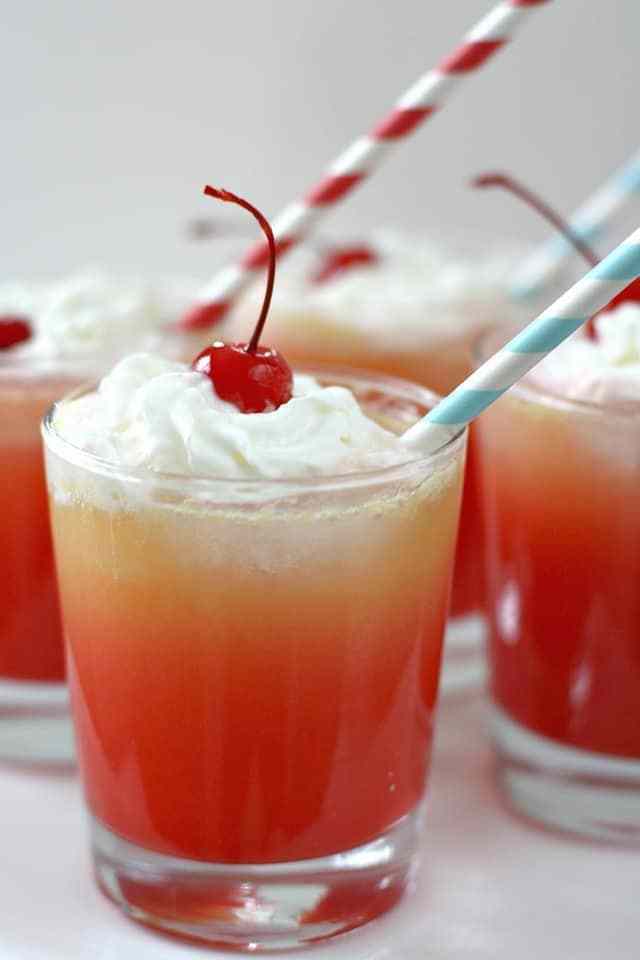 Buttered with a Side of Bread Layered Shirley Temples