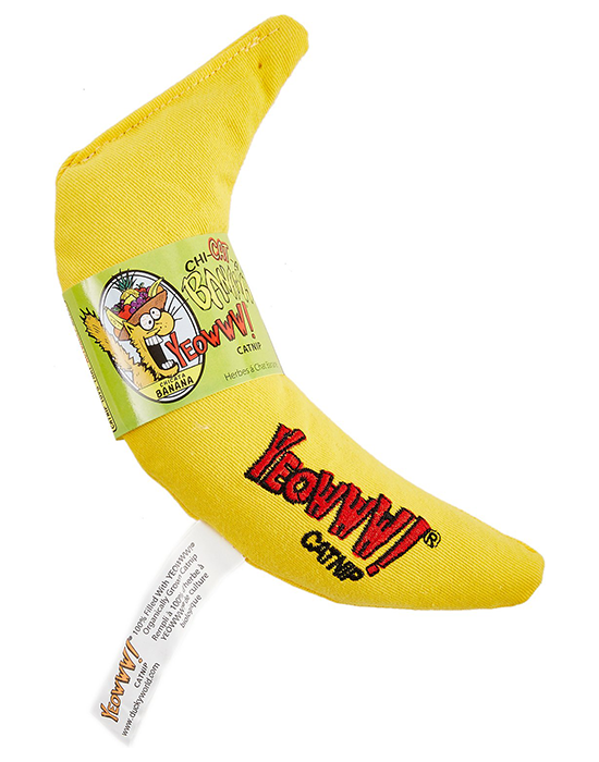 Yeowww! Catnip Yellow Banana Cat Toy