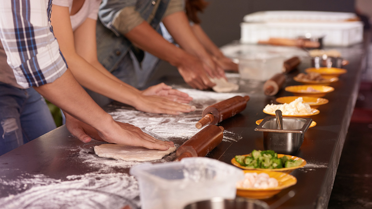 People cooking