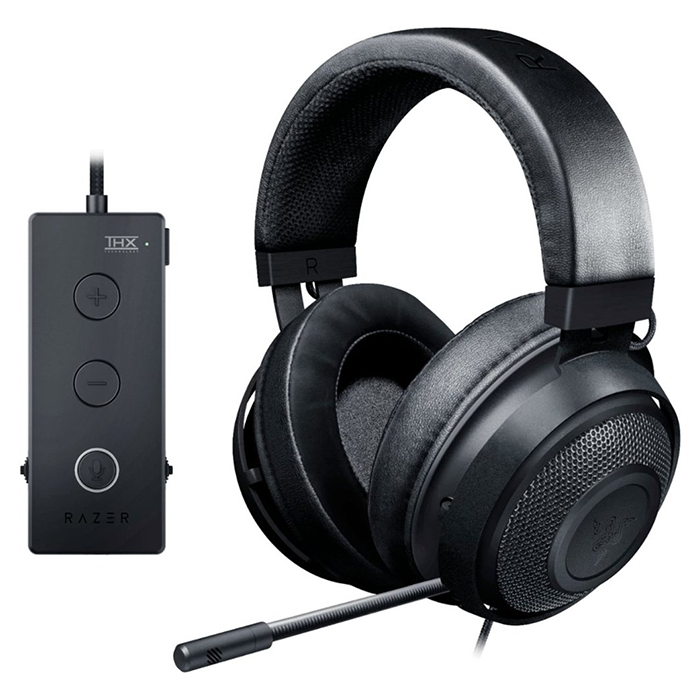 Razer - Kraken Tournament Edition Wired Stereo Gaming Headset for PC, Mac, Xbox One, Switch, PS4, Mobile Devices - Black