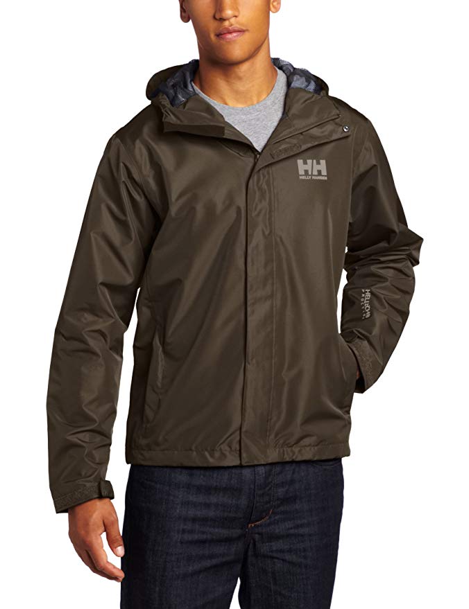 Helly Hansen Men's Seven J Waterproof, Windproof, and Breathable Rain Jacket