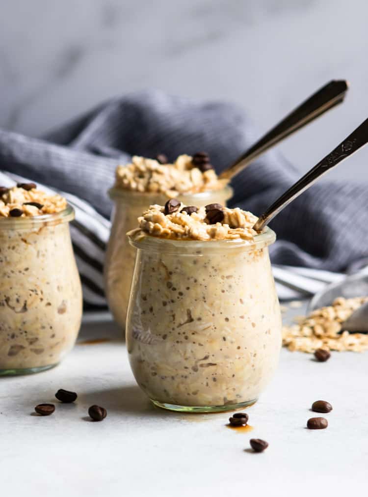 Vanilla Cold Brew Overnight Oats by Lemons and Zest