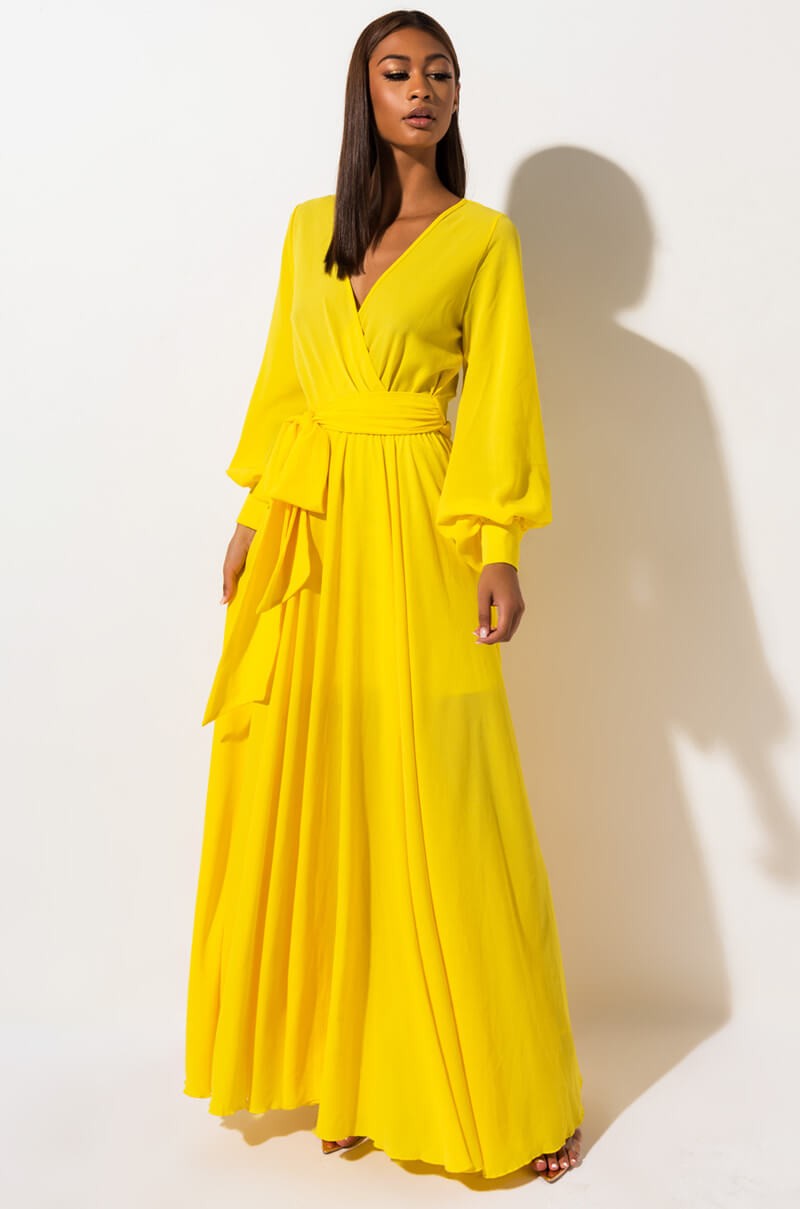 Chiffon With the Wind Maxi Dress