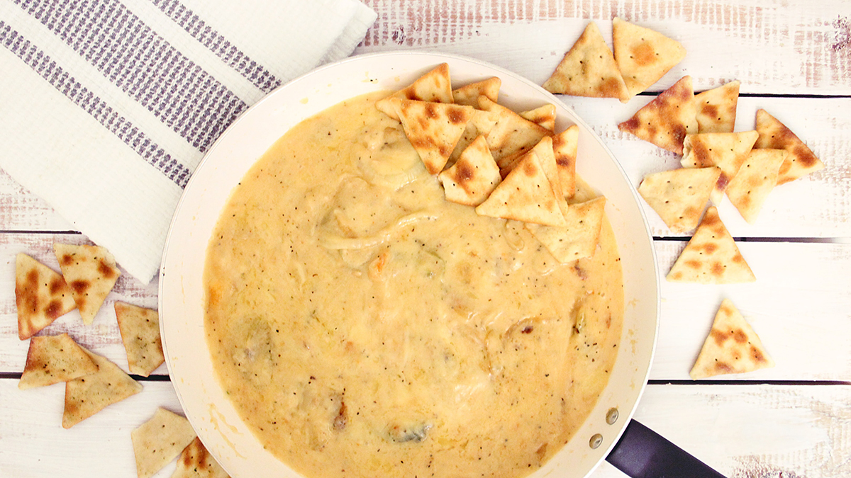 Dip and crackers