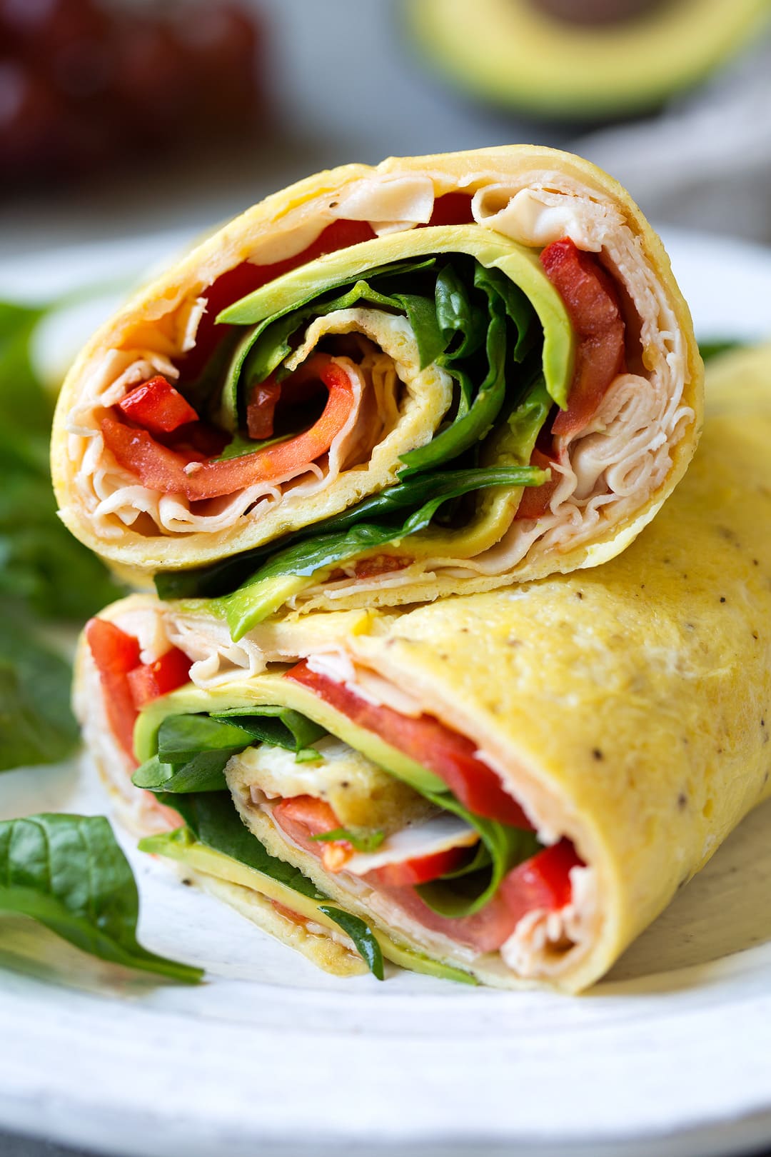 Turkey Avocado Egg Wraps