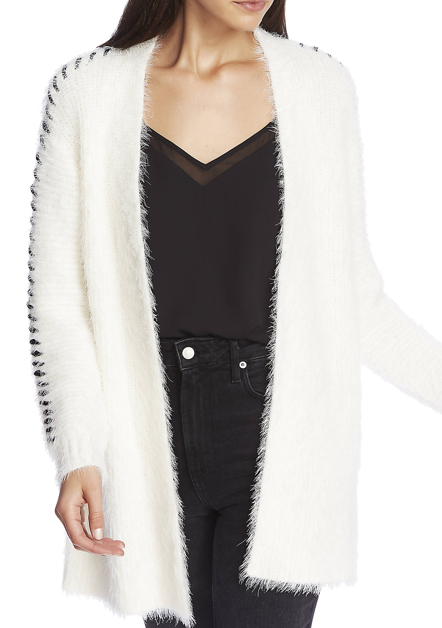 1. State Women's Whipstitch Eyelash Cardigan
