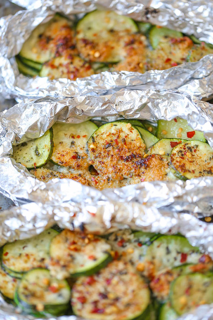 Damn Delicious ZUCCHINI PARMESAN FOIL PACKETS