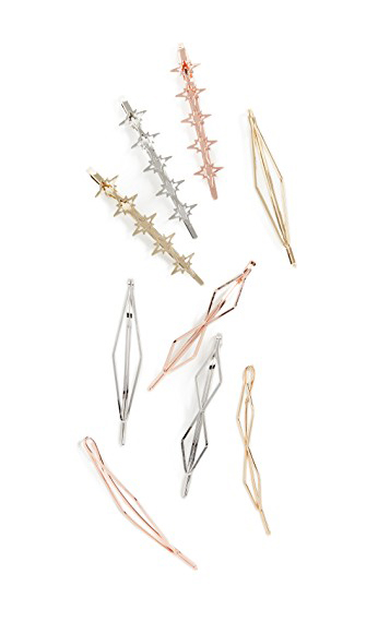 Kitsch Geo Metal Bobby Pin Trio Set
