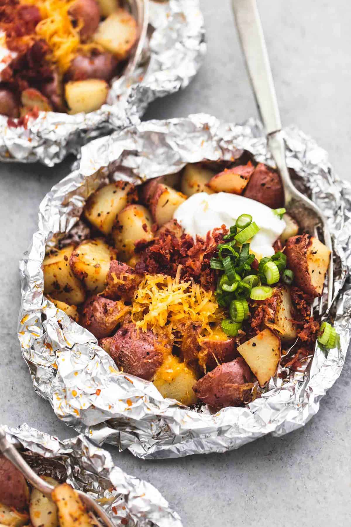 Creme de la Crumb LOADED BAKED POTATO FOIL PACKS