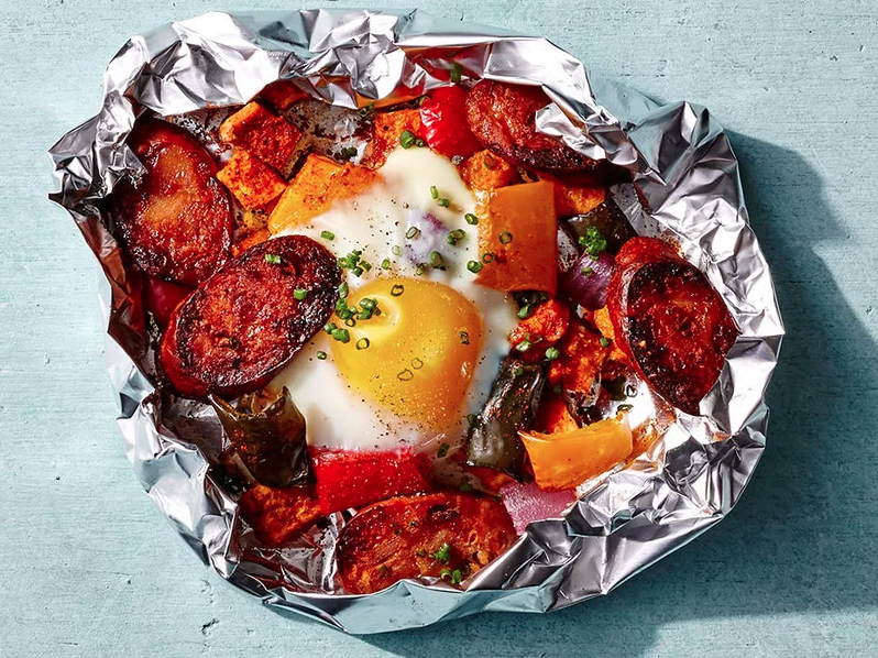 Extra Crispy Sweet Potato Hash Foil Pack