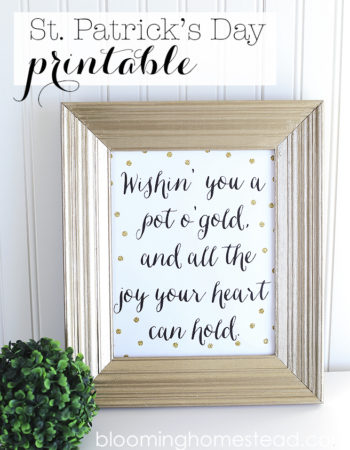 St. Patrick's Day printable