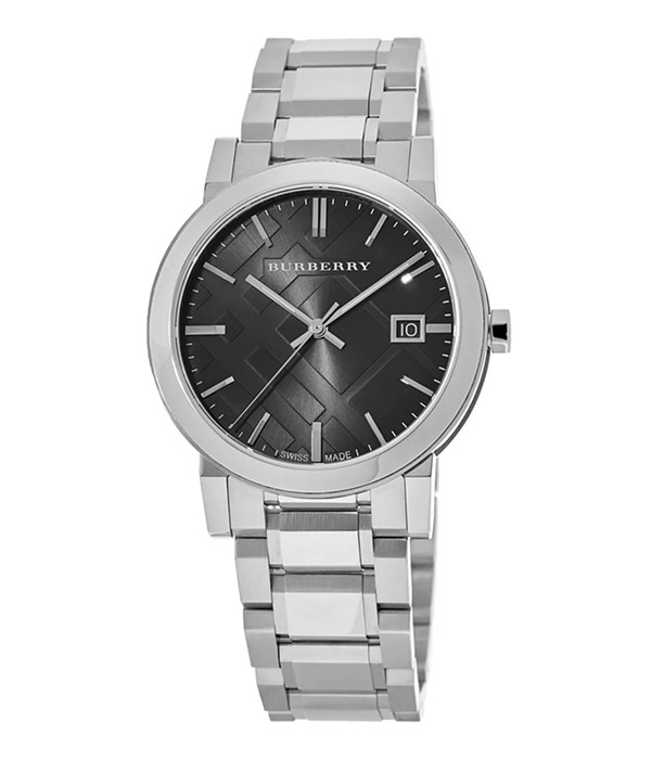 Large Check Black Dial 38mm Men's Watch