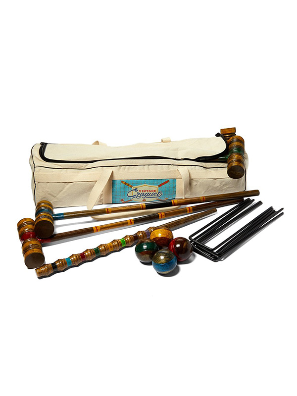 Crown Sporting Goods Wood Croquet Set