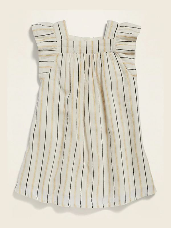 Metallic Stripe Dress