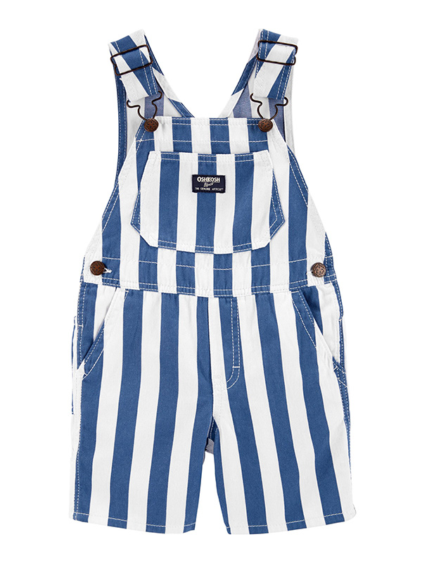 Striped Shortalls