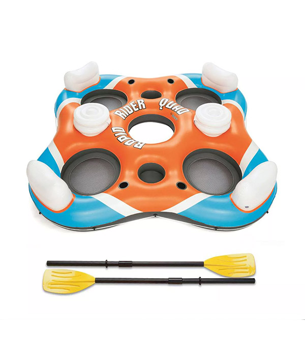 Bestway 101-Inch Rapid Rider 4-Person Floating Island Raft
