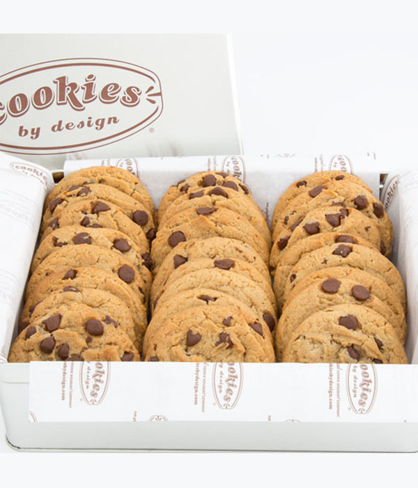 Tin of Two Dozen Chocolate Chip Gourmet Cookies