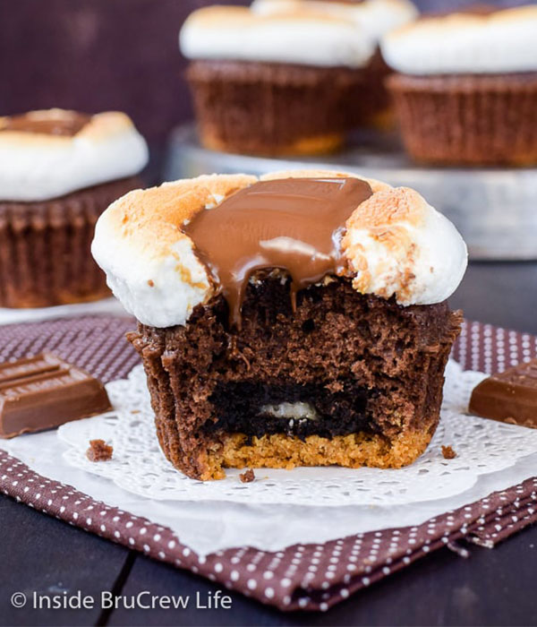 Oreo Brownie S’mores Cups