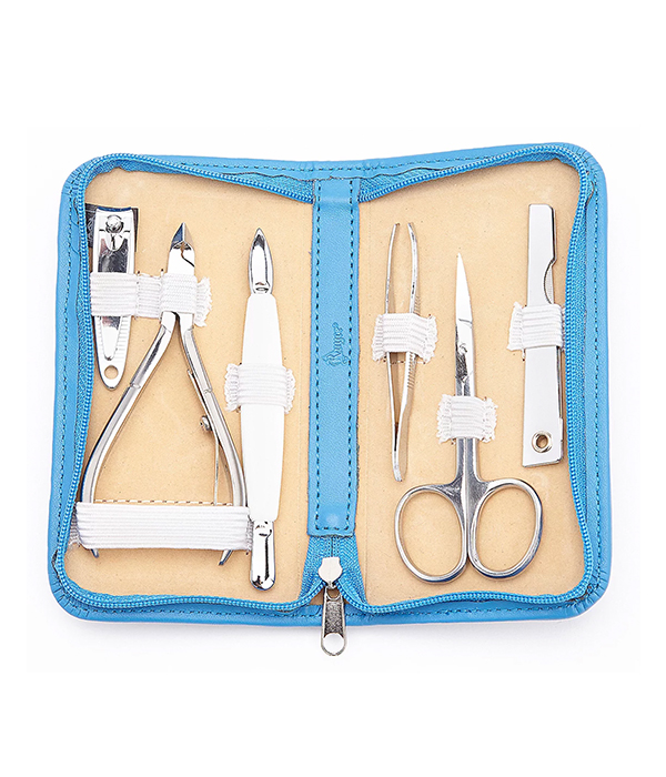 Royce New York Leather Travel and Grooming Kit