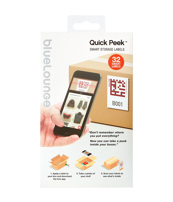 Bluelounge Quick Peek Smart Storage Labels