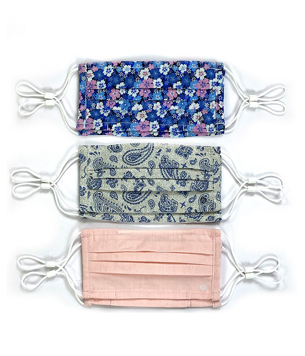 Society of Threads Kid's Face Mask Floral 6-Pack