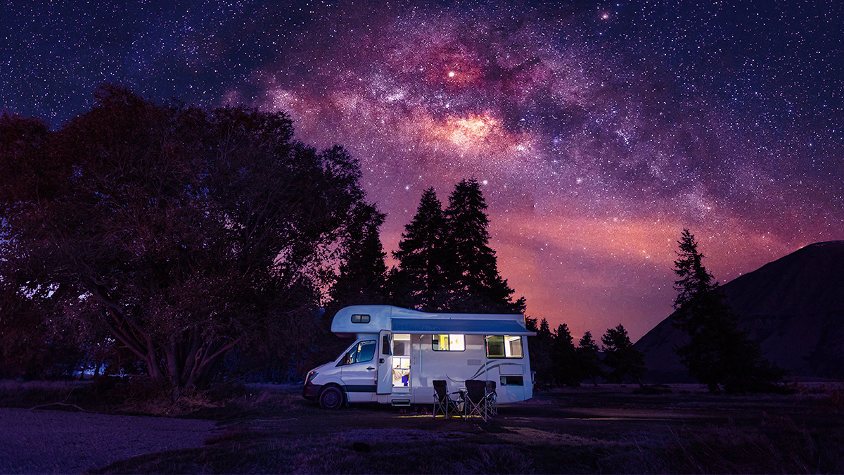 RV at night