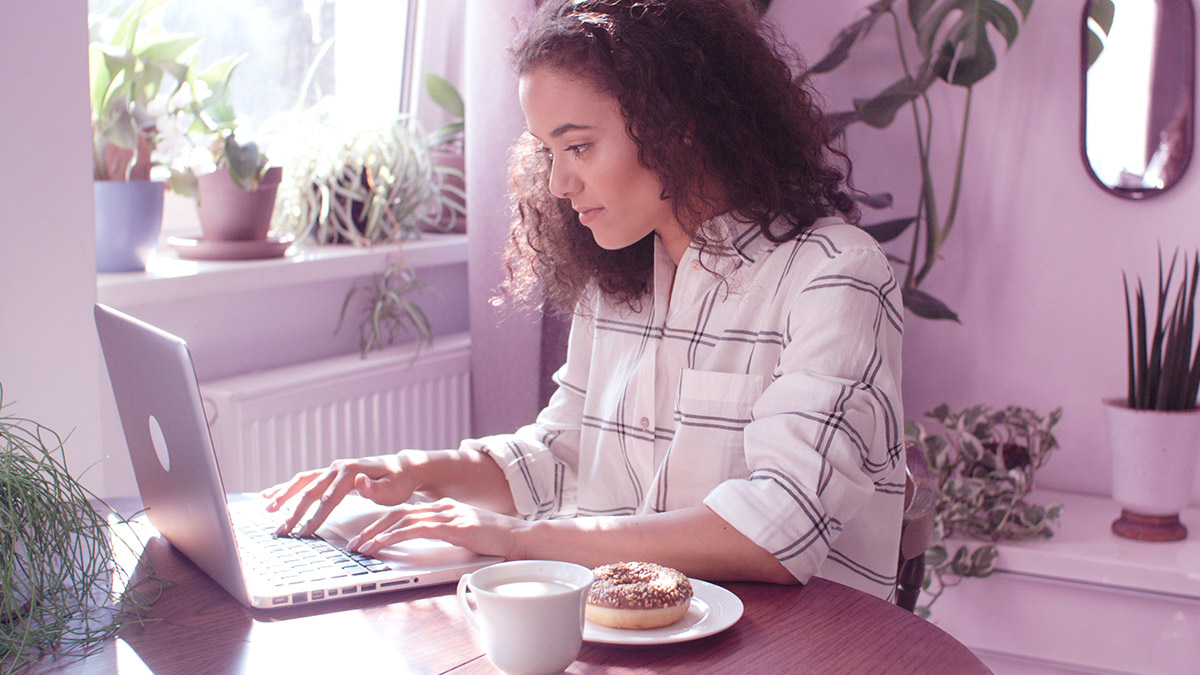 Girl on laptop