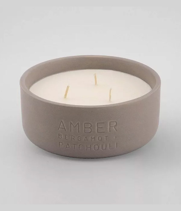 Project 62 Debossed Ceramic Jar 3-Wick Candle