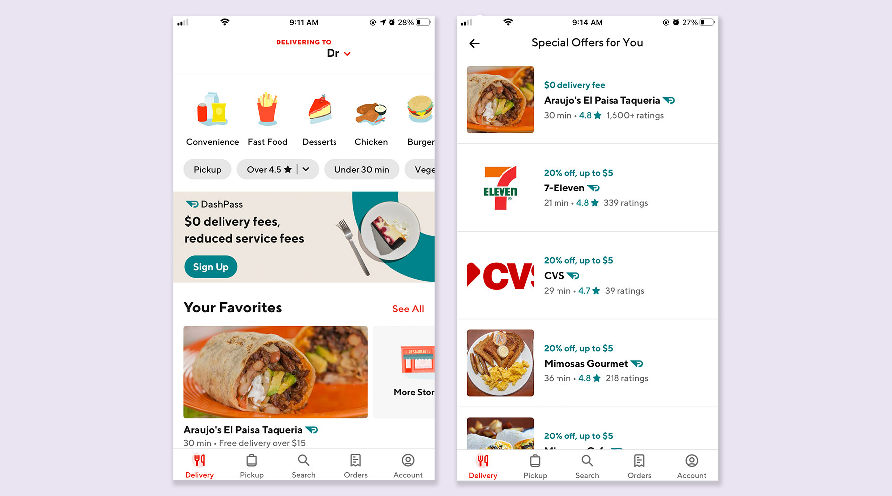 DoorDash app