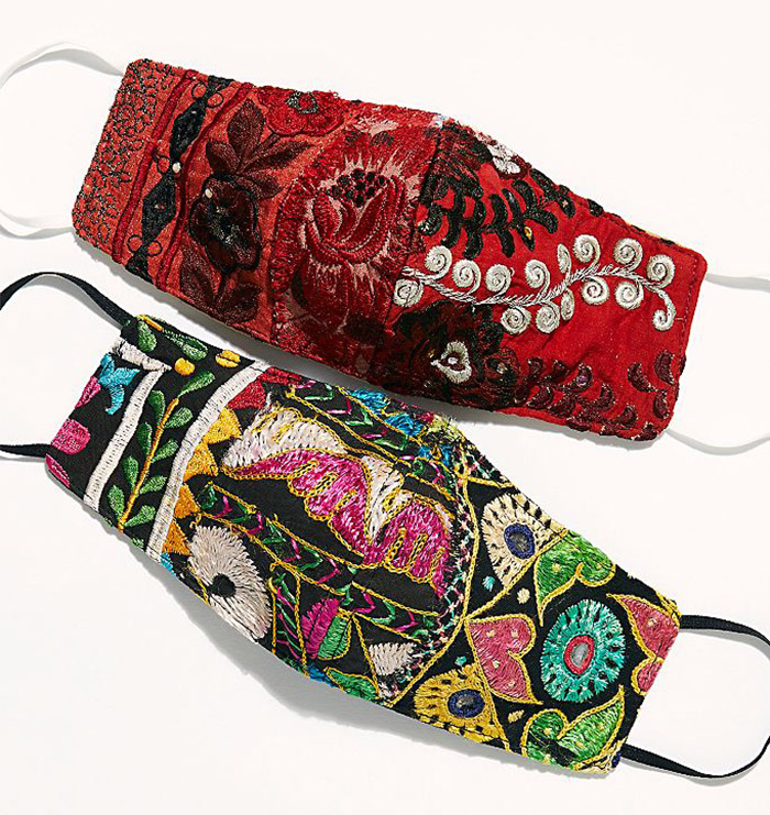 Embroidered Face Mask