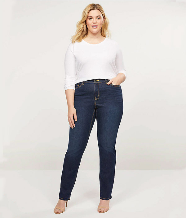 Curvy Fit High-Rise Straight Jean