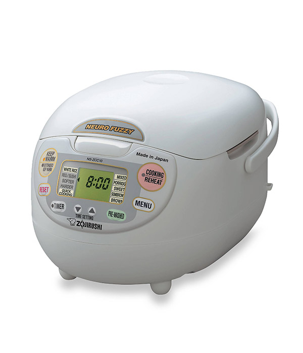 Zojirushi Neuro Premium White Fuzzy Rice Cooker And Warmer