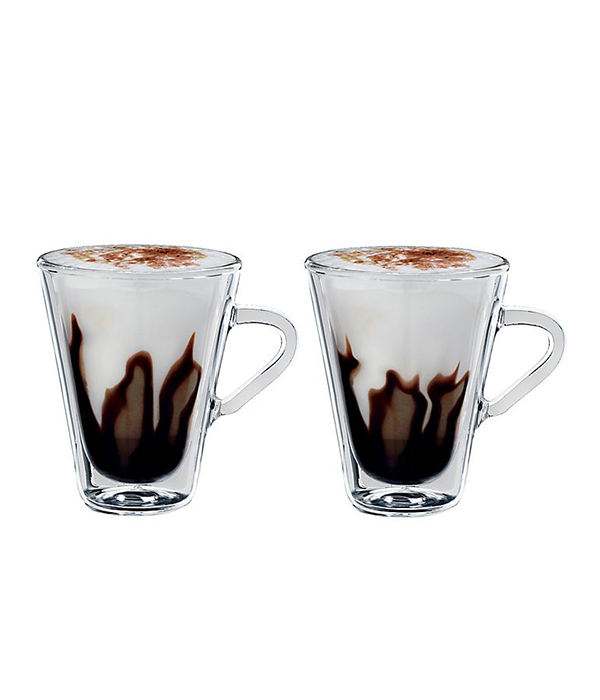 Luigi Bormioli Double-Wall Mugs, Set of 2