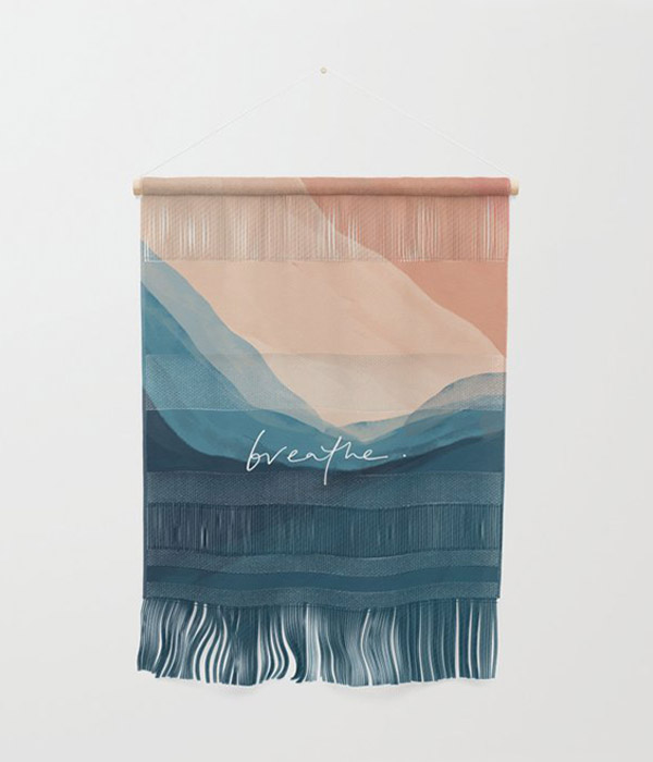 breathe. Wall Hanging by Morgan Harper Nichols