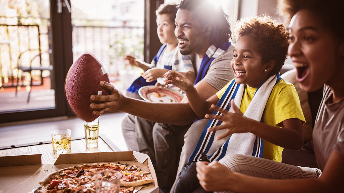 People watching a game