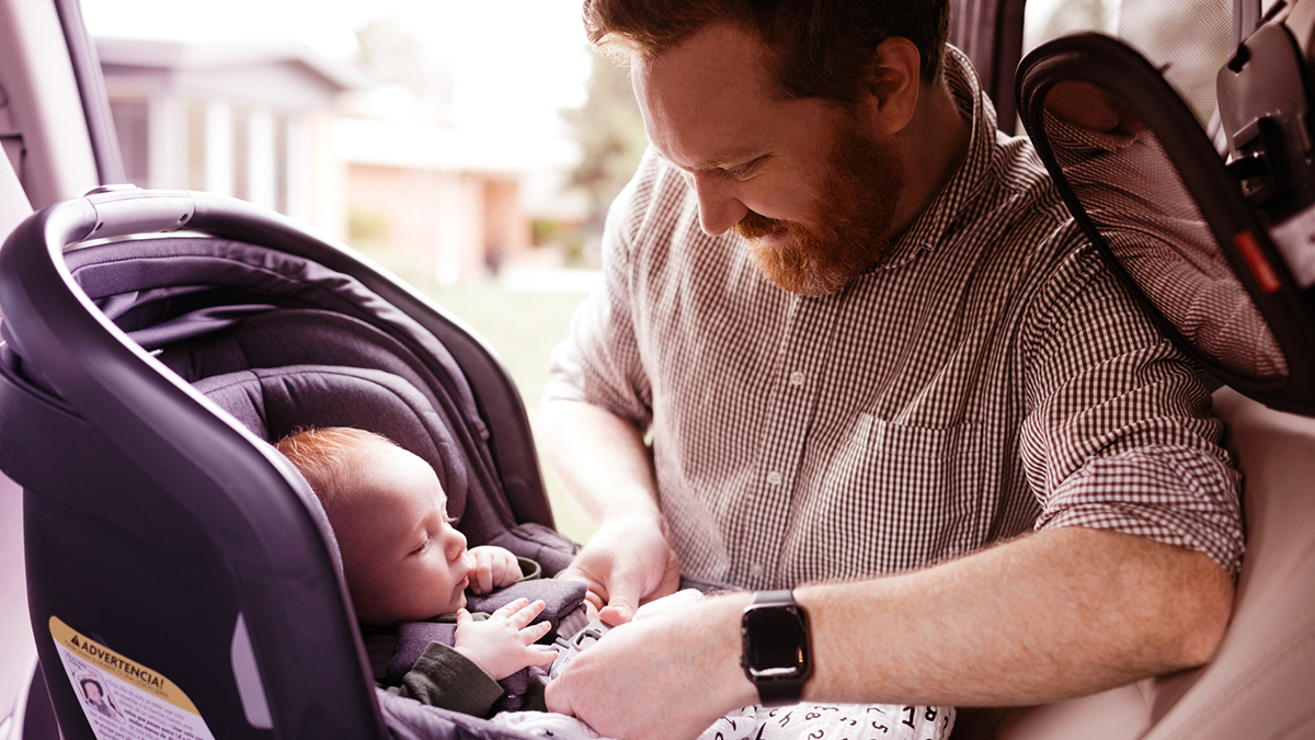 Baby in a car seat