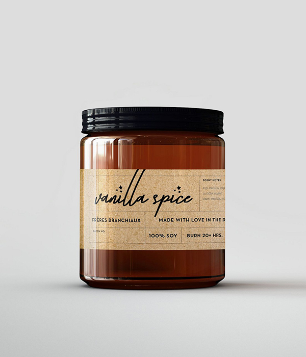 Frerés Branchiaux Candle Co. Vanilla Spice Candle